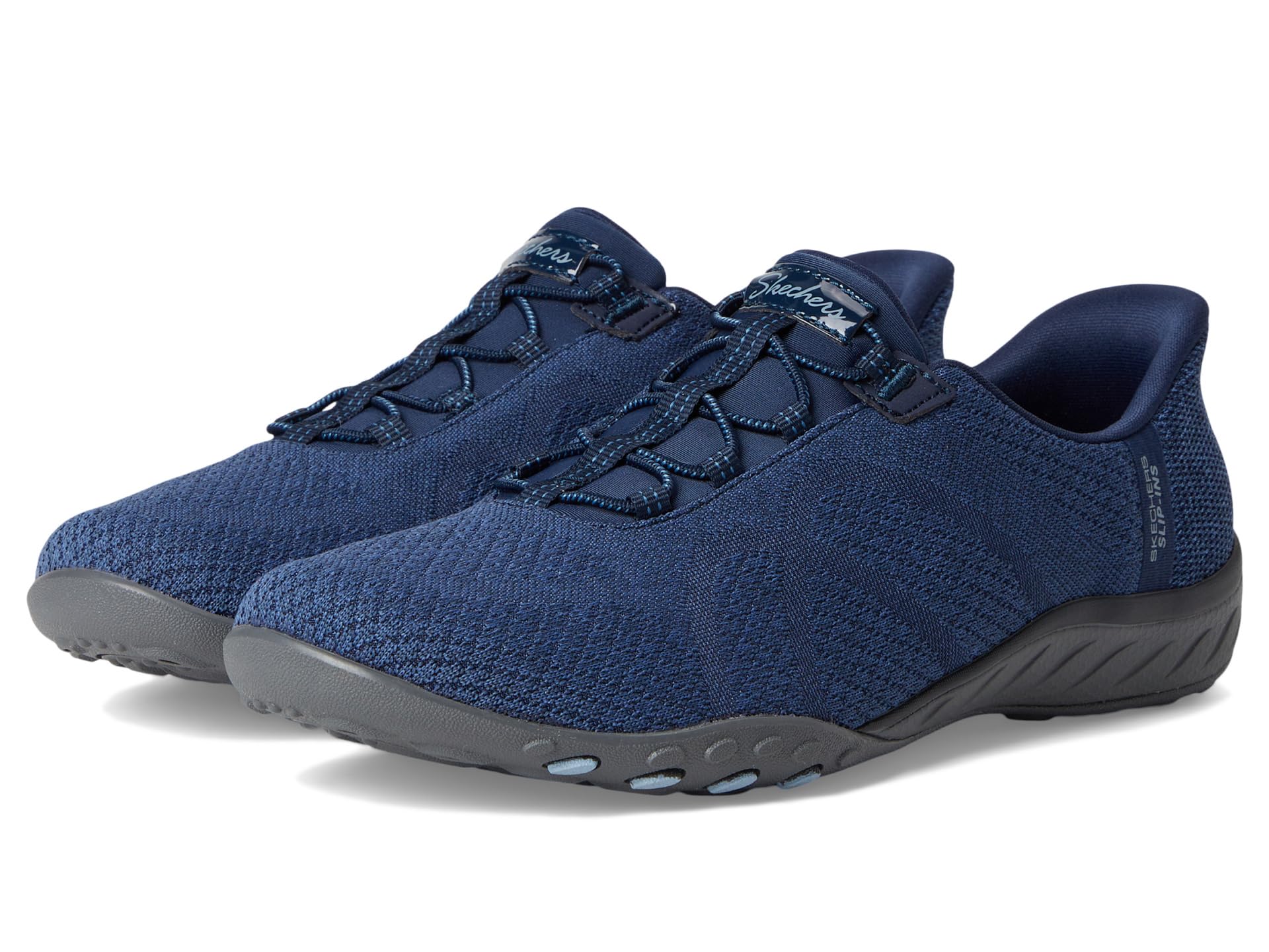 Кроссовки SKECHERS Breathe Easy - Knitty Waves Hands Free Slip-Ins