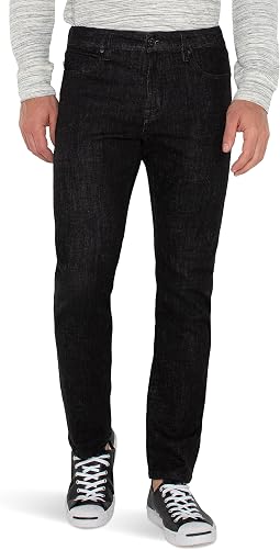 Regent Relaxed Straight Black Stretch Denim