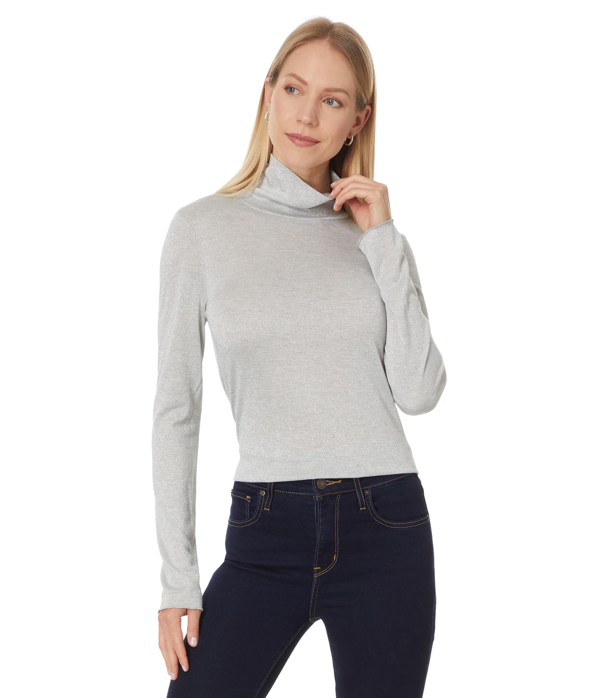 Maddox Metallic Turtleneck