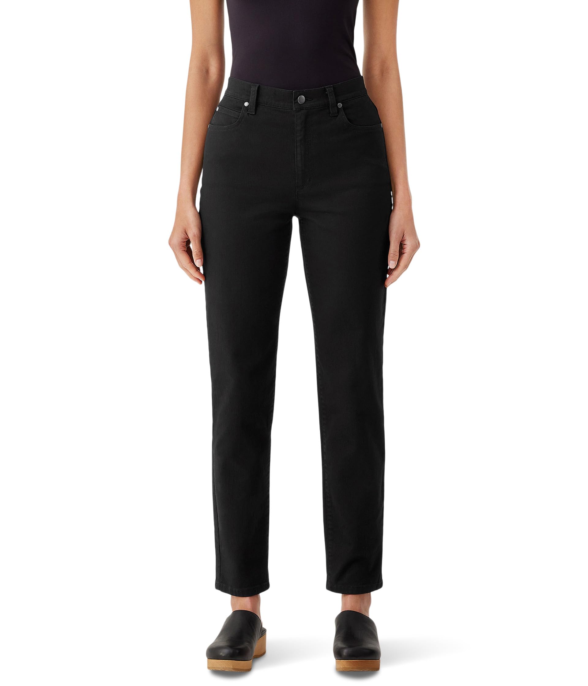 High Waisted Slim Full Length Jeans