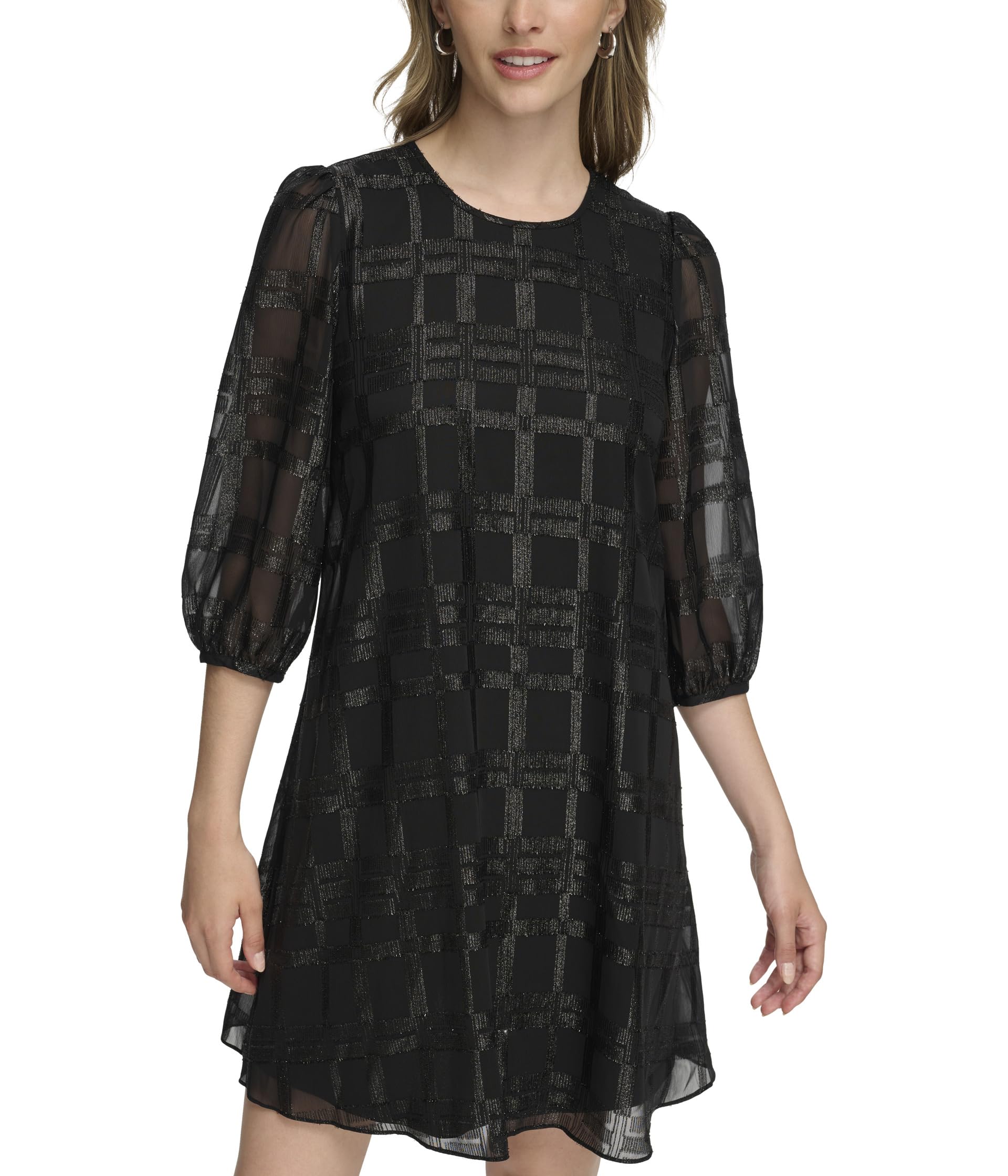 Glitter Chiffon Dress