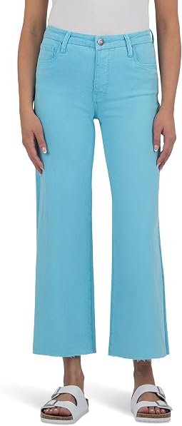Женские джинсы Meg High-Rise Fab Ab Wide Leg Raw Hem