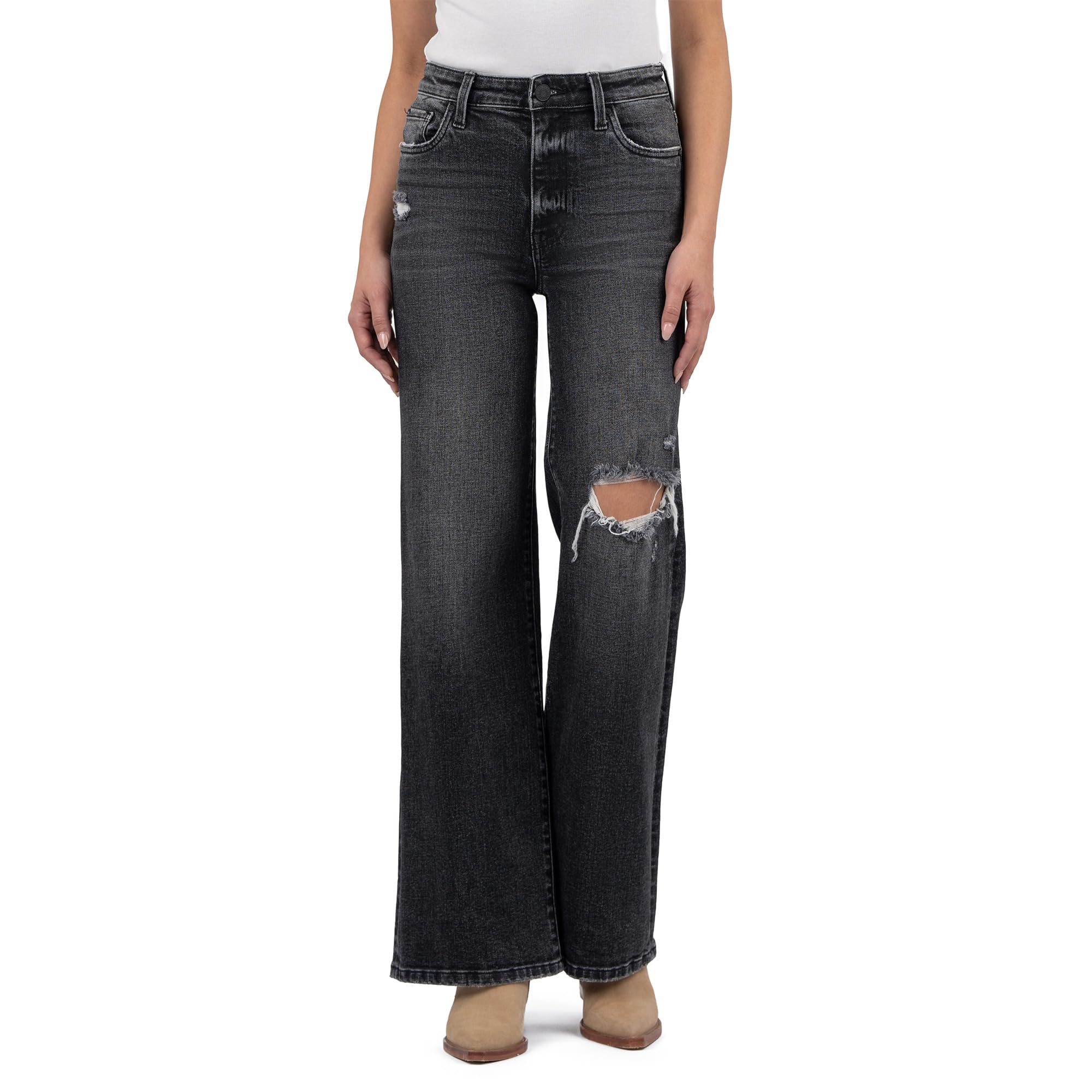 Jodi High-Rise Wide Leg Back Pockets Regular Hem