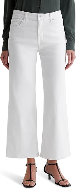 AG Jeans джинсы Saige с высокой посадкой и широкими штанинами в цвете Gallery White