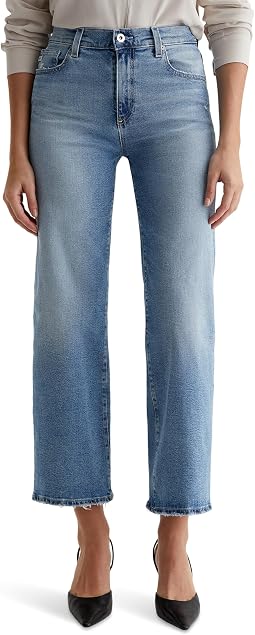 Джинсы AG Jeans Saige Mid-Rise Wide Leg in Momento