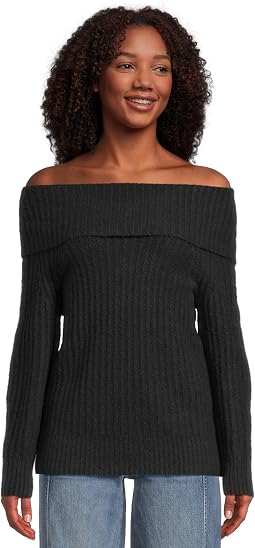 Свитер Madewell Marl Cozy Cotton Richmond с открытыми плечами