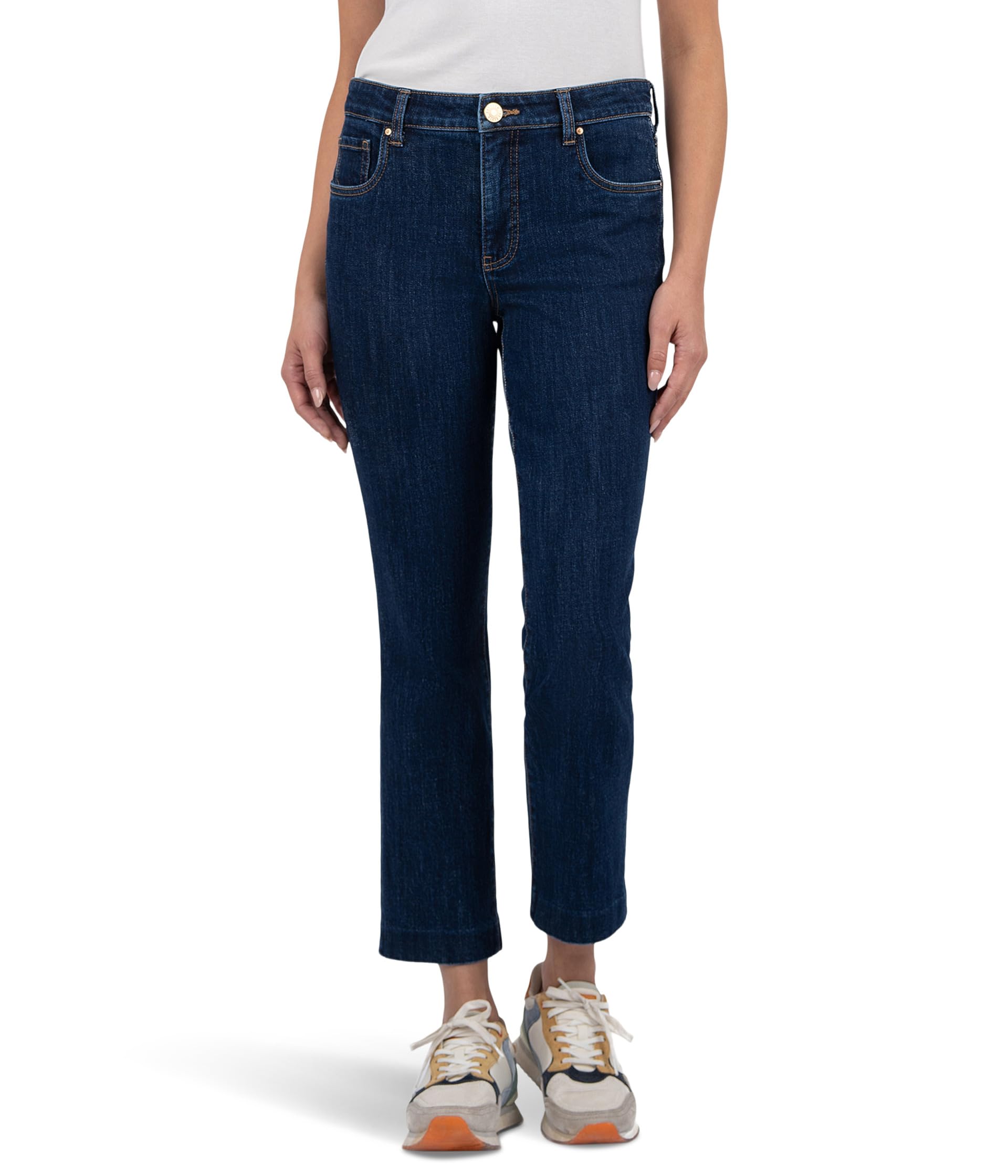 Reese High-Rise Fab Ab Ankle Straight Blind Hem