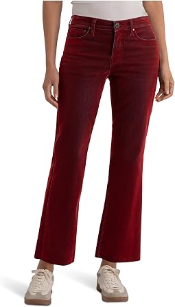 Kelsey High-Rise Fab AB Ankle Flare With Raw Hem