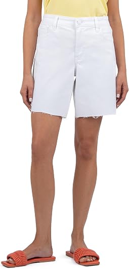 Hailey High-Rise Bermuda-Basic Raw Hem