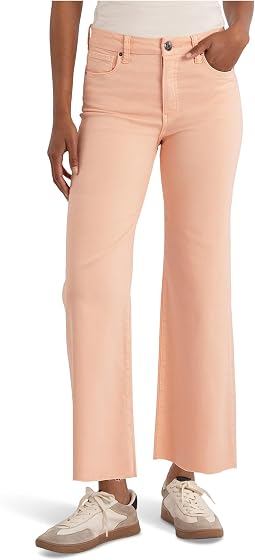 Джинсы Meg High Rise Fab Ab Wide Leg Raw Hem