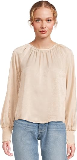 Fabi Топ с рукавами Smocked Sleeve