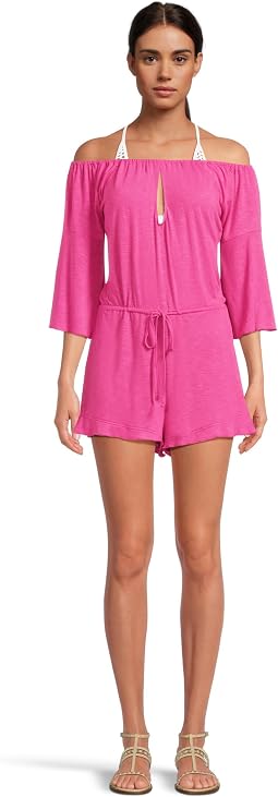 Breezy Basics Off The Shoulder Romper Cover-Up