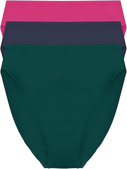 Bliss Bare Cotton High Cut Brief 3-Pack