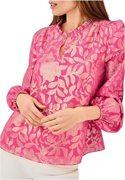 Giana Long Sleeve Silk Top