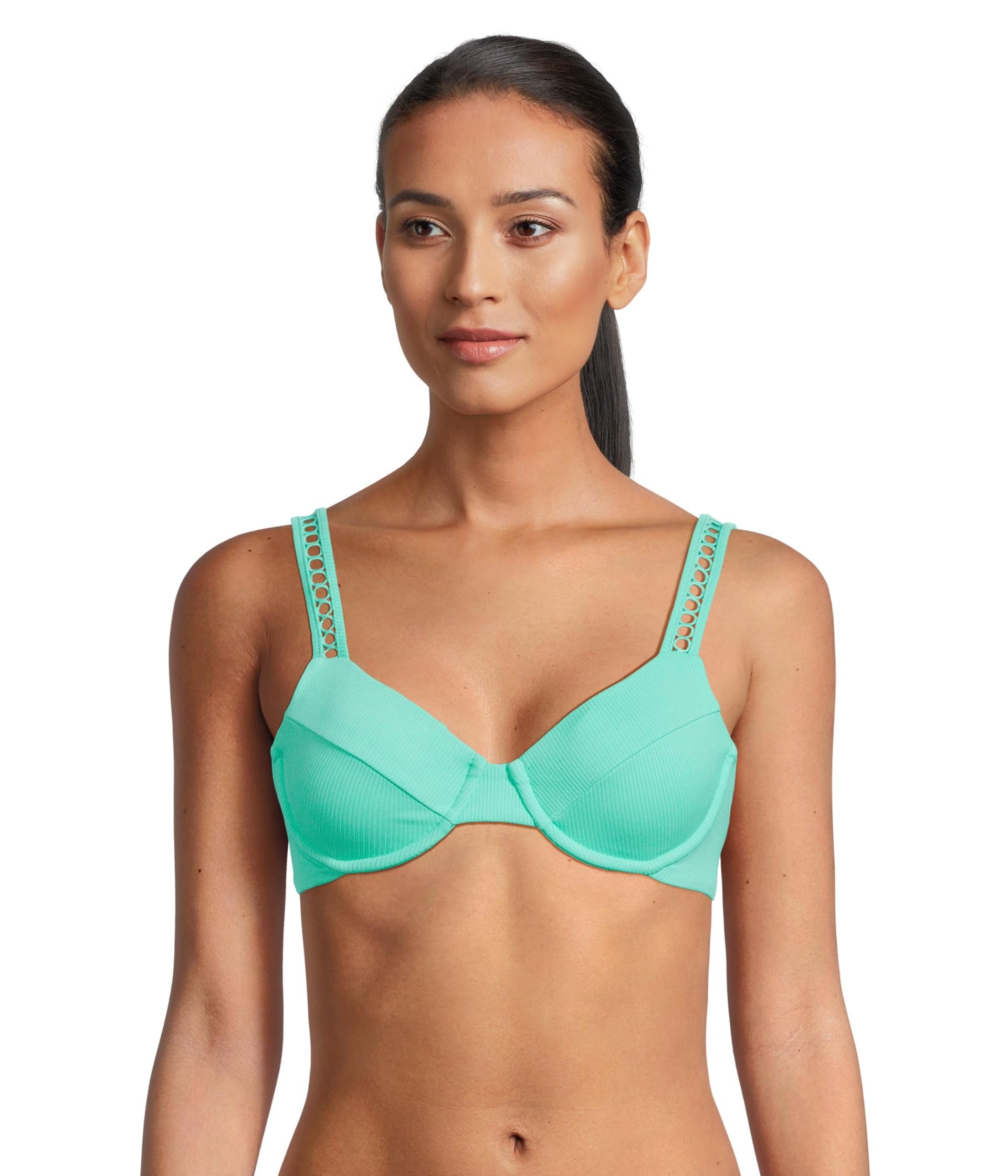 Modern Edge Rib Sandy Underwire Bra Top