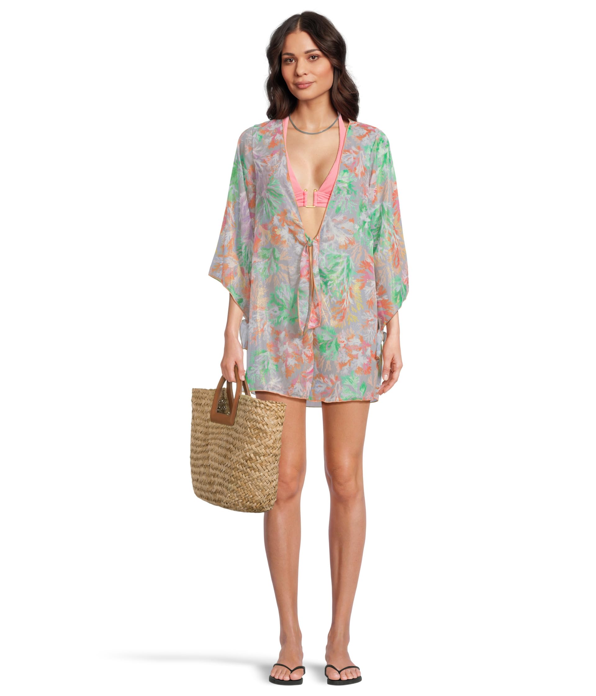 Coral Reef Sheer Chiffon Tunic
