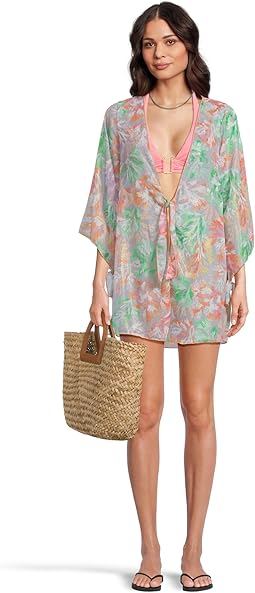 Coral Reef Sheer Chiffon Tunic