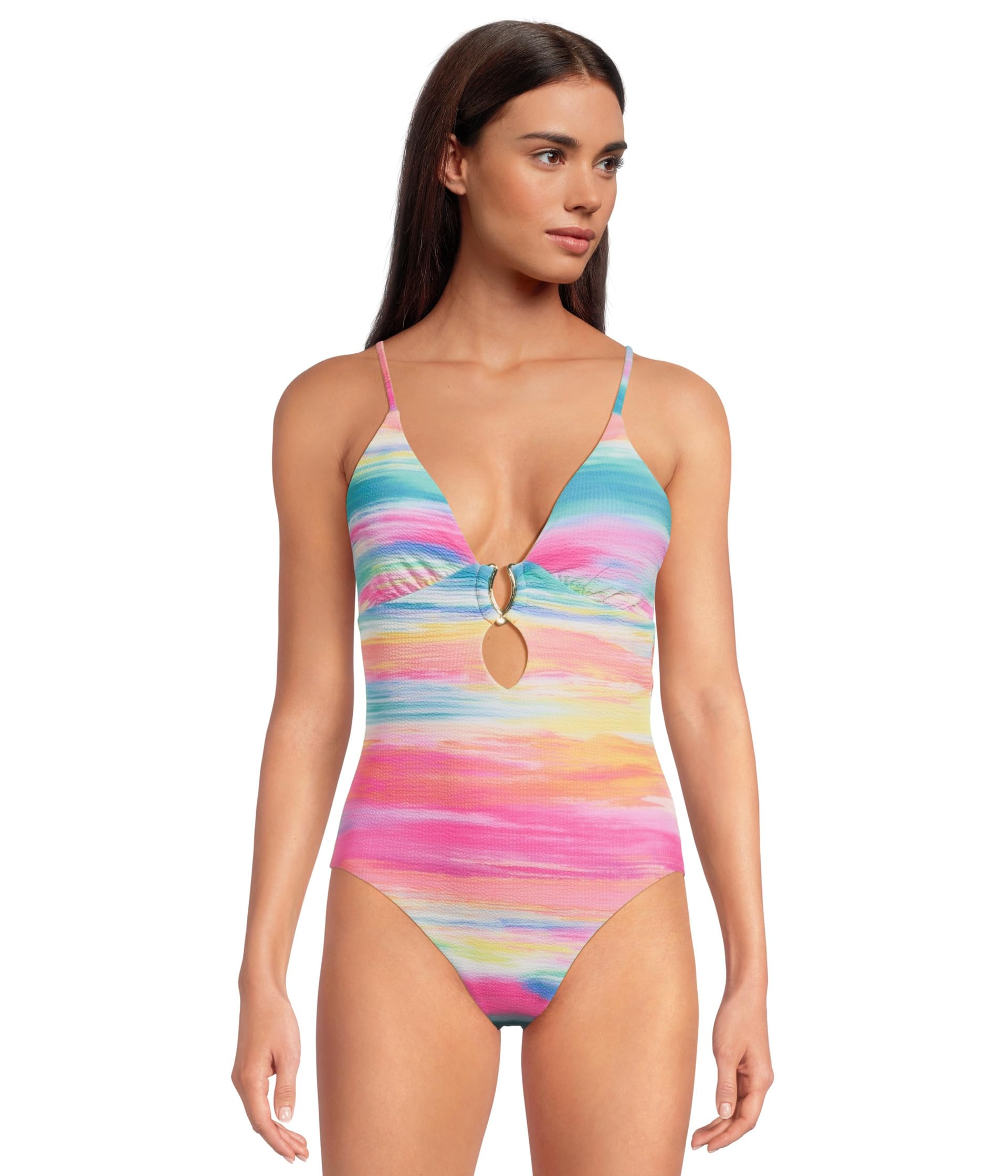 Verano Evelynn Buckle Plunge One Piece