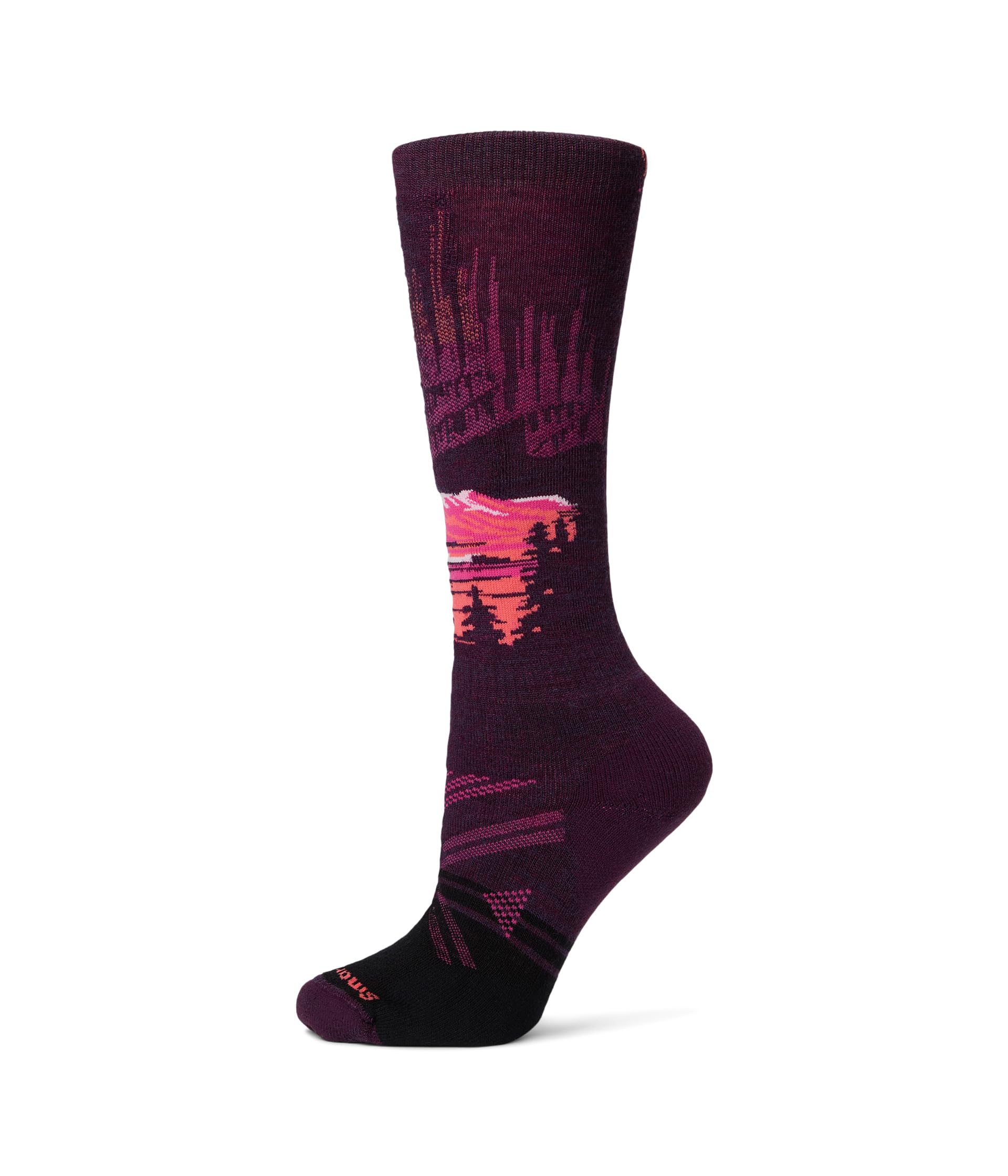 Ski Full Cushion Alpine Auroras Over The Calf Socks