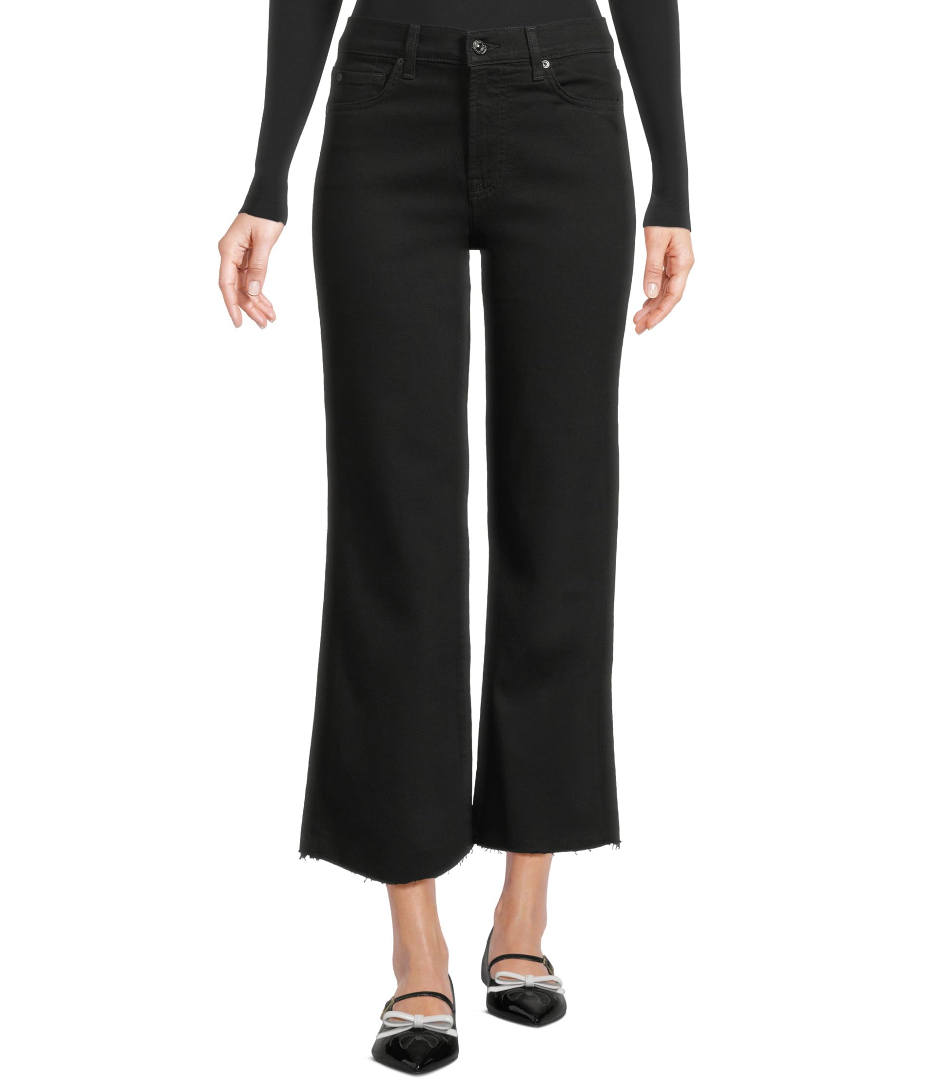 Cropped Alexa Jeans in Black