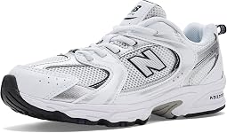 White/Natural Indigo/Silver Metallic