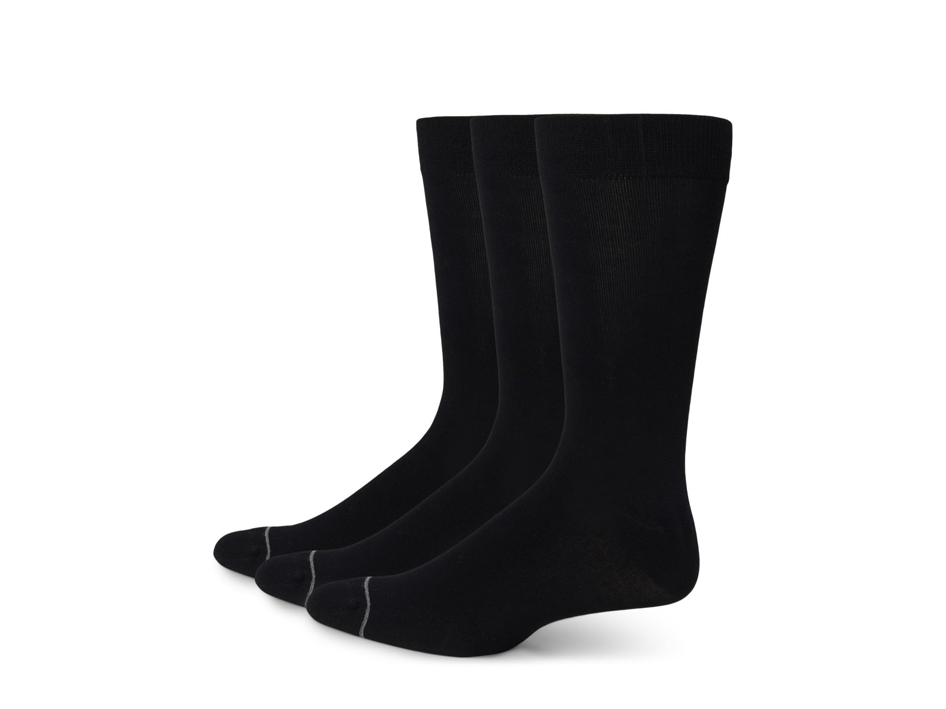 Bamboo Flat Crew Dress 3-Pack Socks
