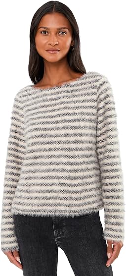 Long Sleeve Boatneck Knit Top