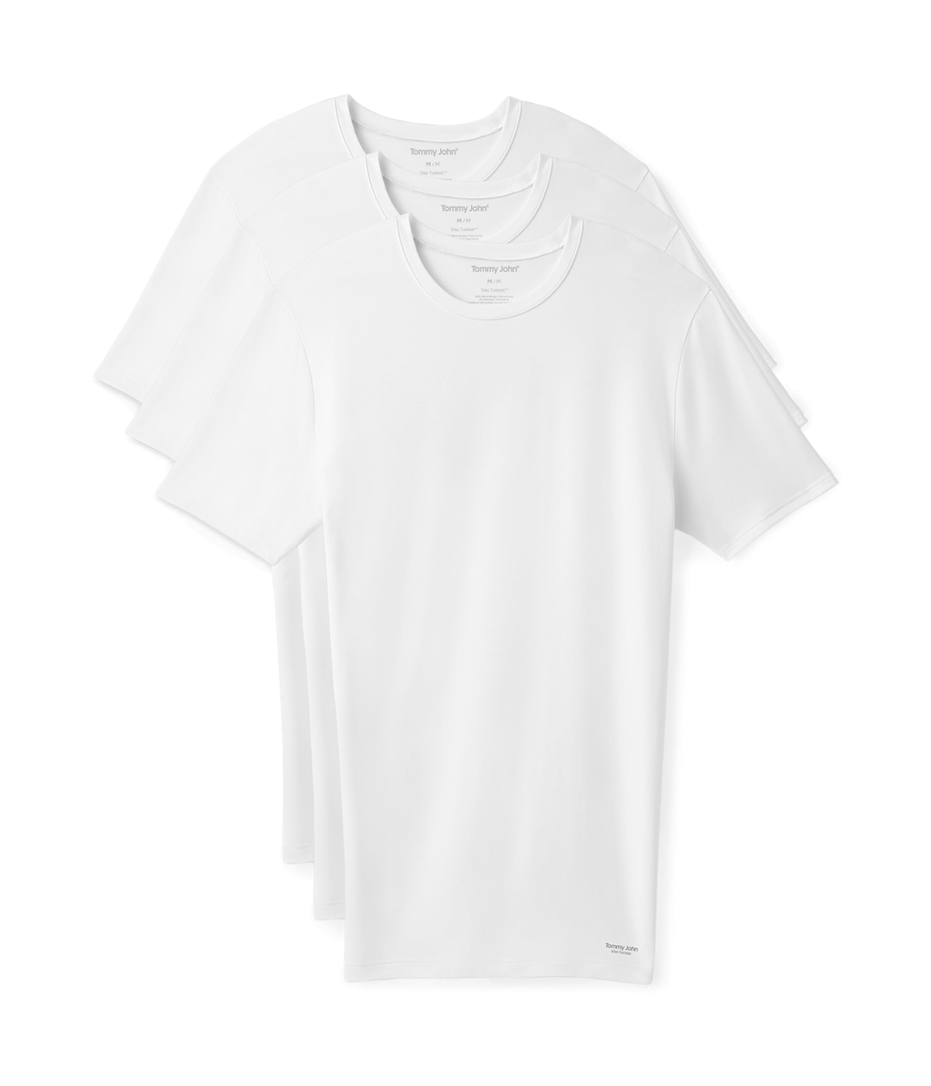 Second Skin Modal Crewneck Stay Tucked Undershirt 3-Pack