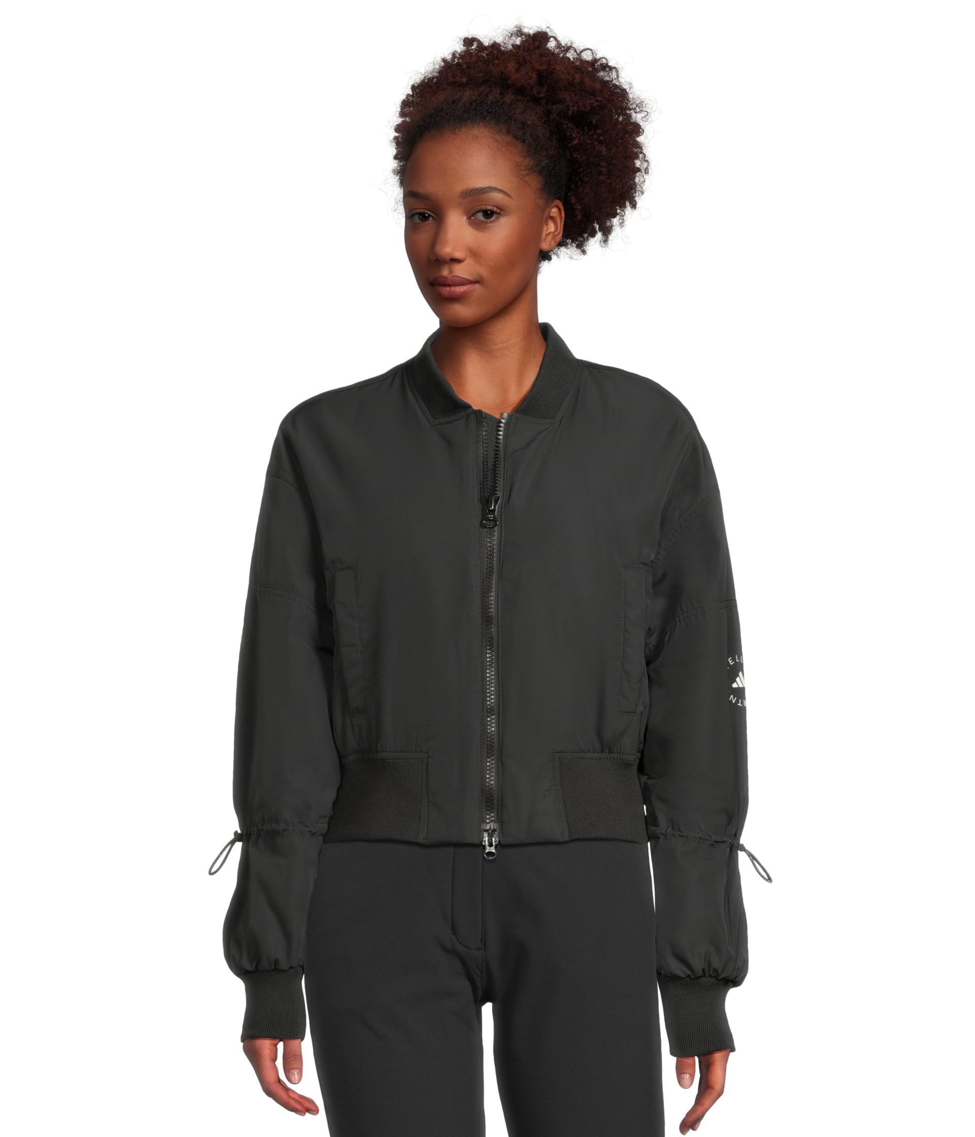 By Stella Mccartney Truenature Woven Bomber Cropped Jacket