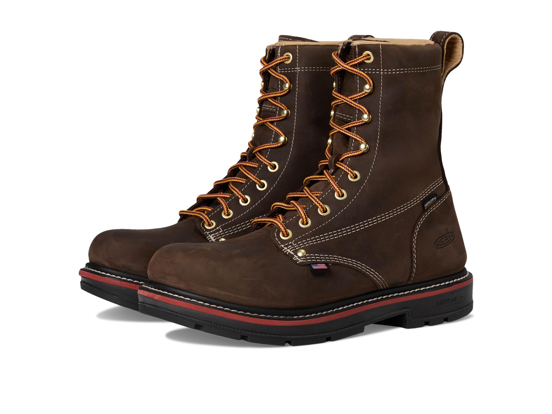 Водонепроницаемые ботинки KEEN Utility Liberty 8" с каблуком 90° (с углеродным носком)
