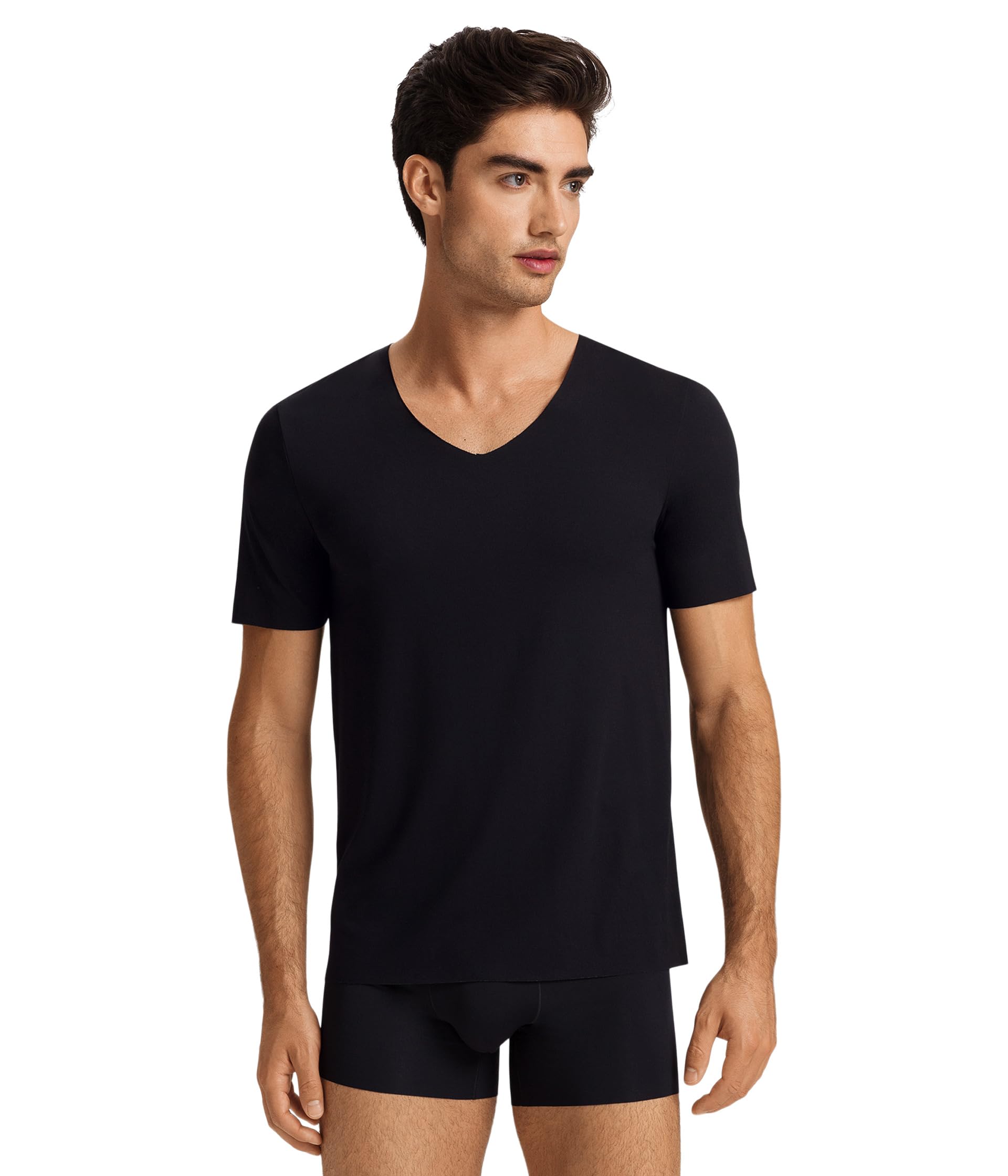 Hanro Clean Cut Short Sleeve V-neck Shirt