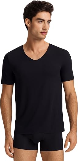 Hanro Clean Cut Short Sleeve V-neck Shirt