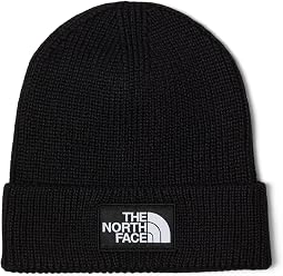 Шапка с логотипом tnf и манжетой