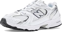 White/Natural Indigo/Silver Metallic