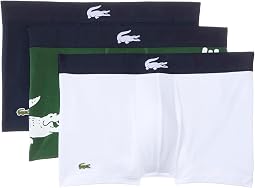 Cotton Stretch Big Croc Print Trunks, 3-pack