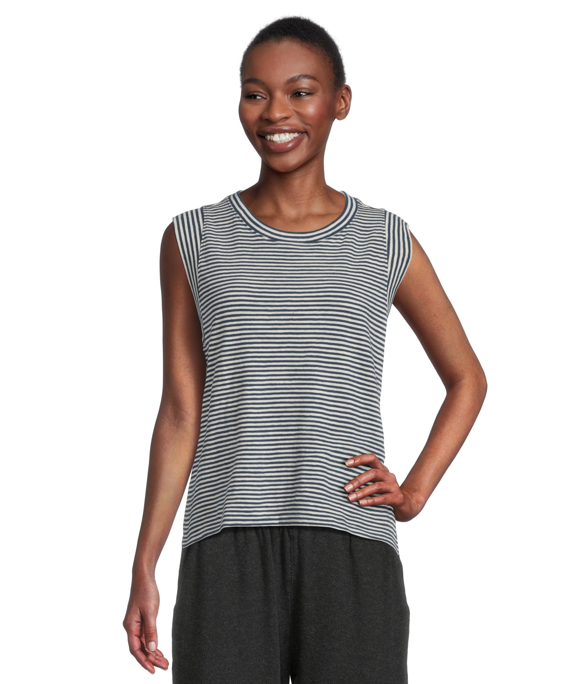 Sunwashed Slub Muscle Tank