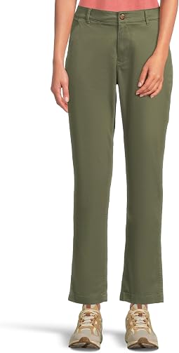 Женские брюки Comfort Stretch Pants Mid-Rise Straight-Leg Chino