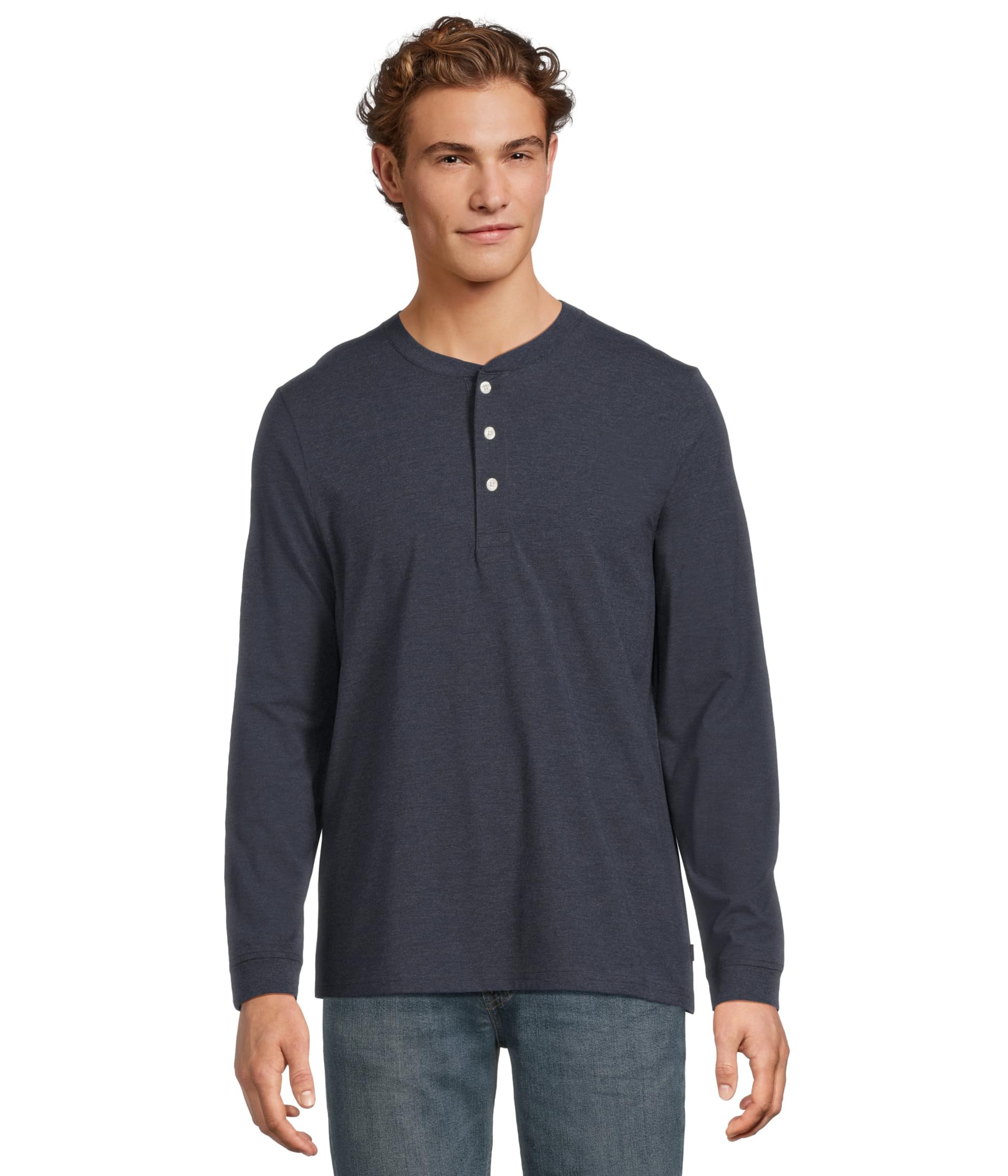 Performance Pima Henley Long Sleeve