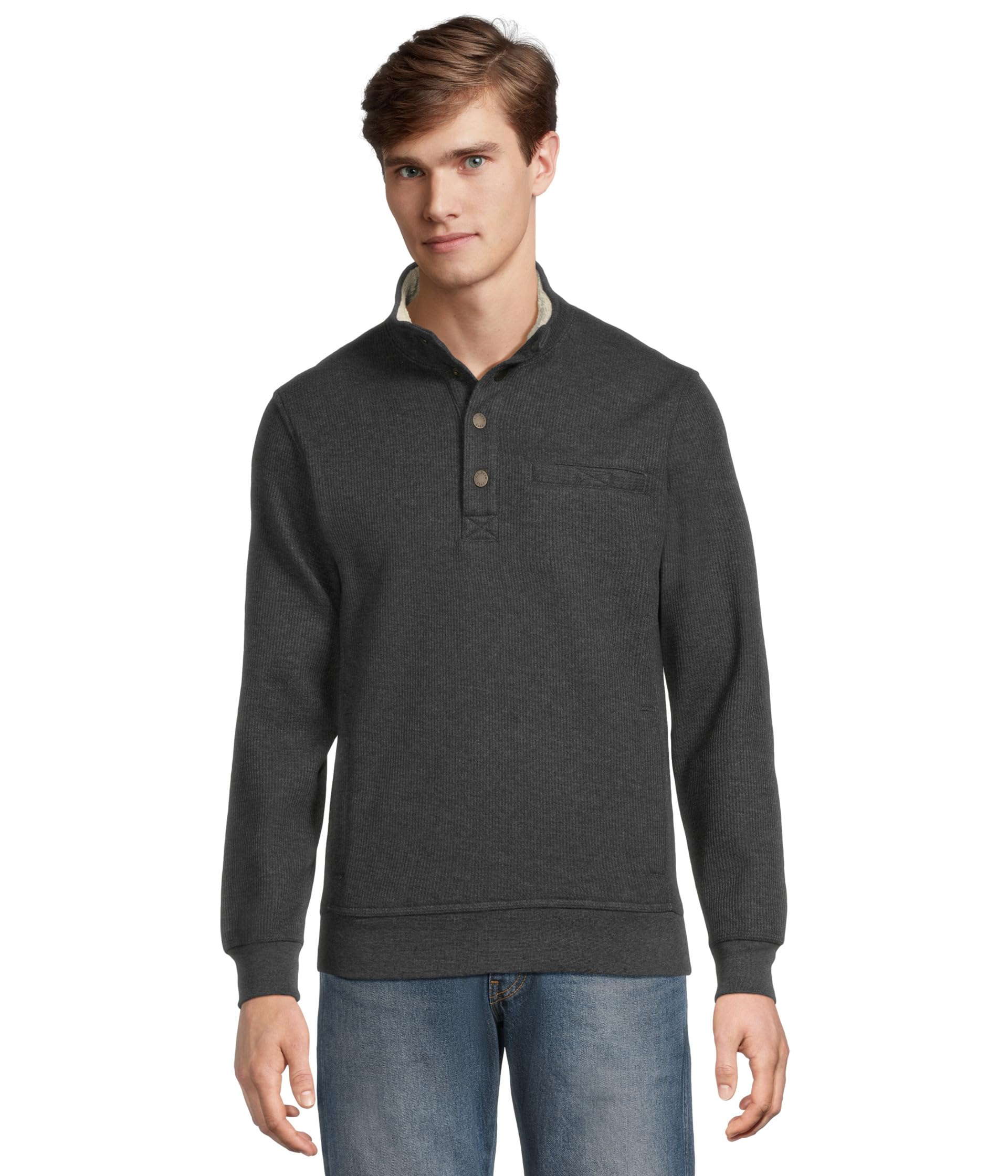 Худи Katahdin Iron Works Bonded Waffle Fleece Mock Neck