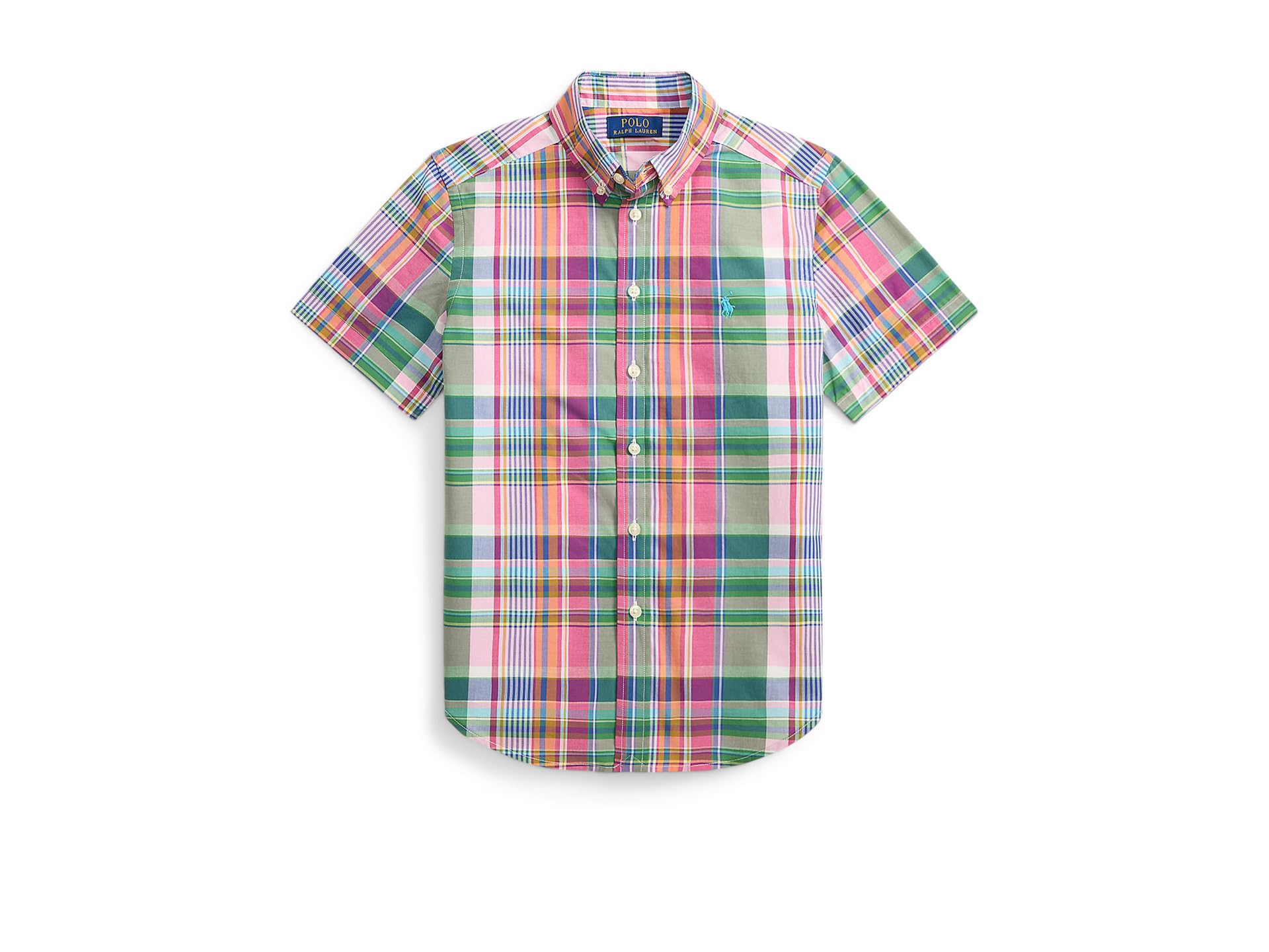 Plaid Cotton Poplin Shirt (Big Kid)