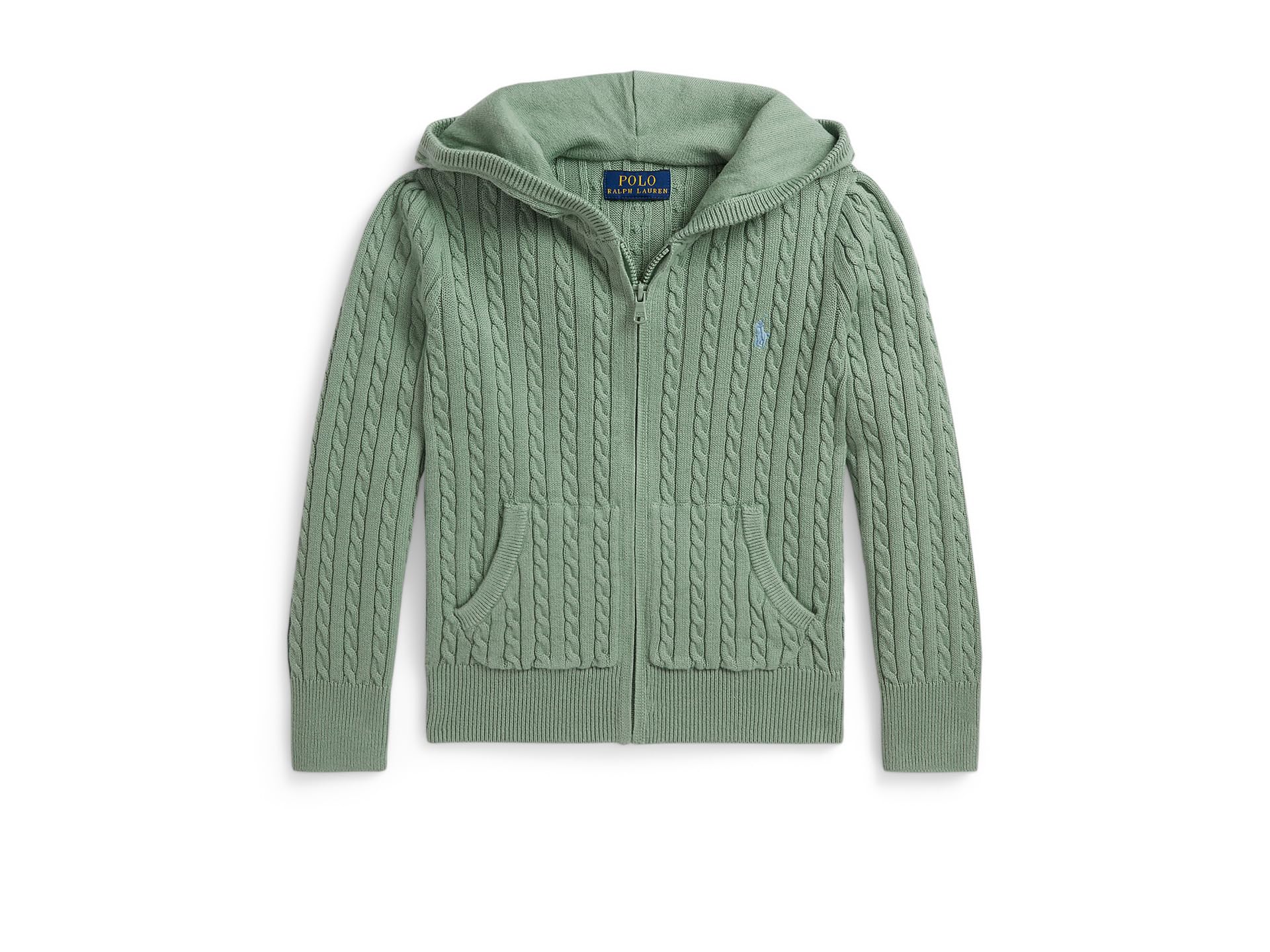 Mini-Cable Cotton Full-Zip Hoodie (Toddler/Little Kid)