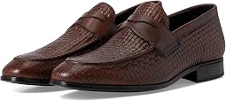 Dark Brown Embossed Leather