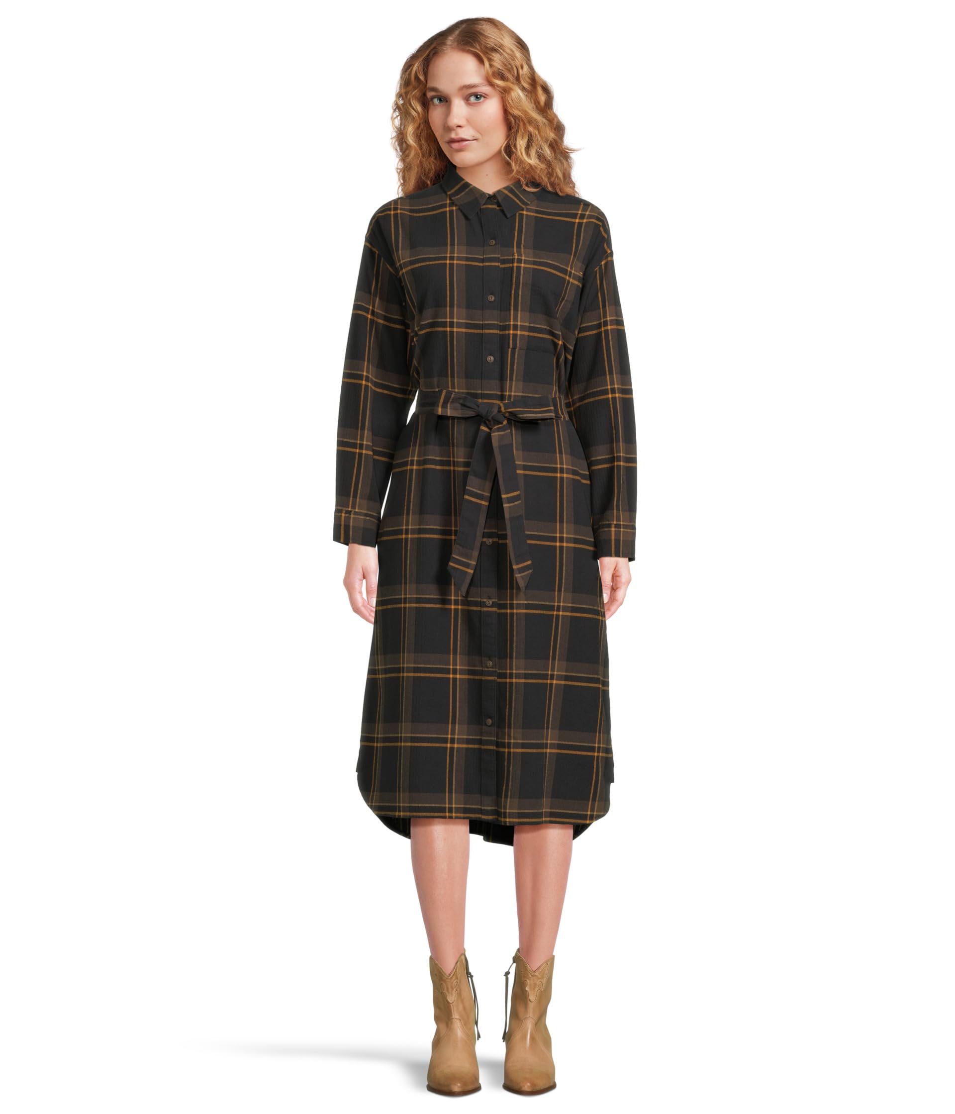 Signature Camp Flannel Midi Dress