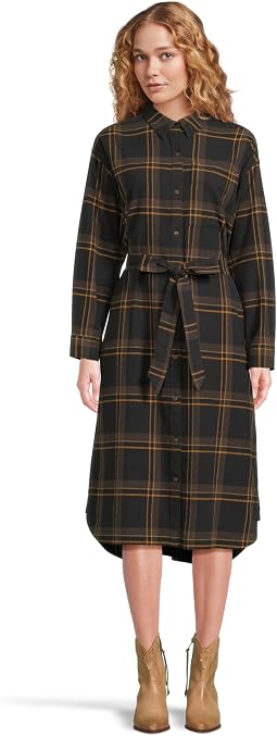 Signature Camp Flannel Midi Dress