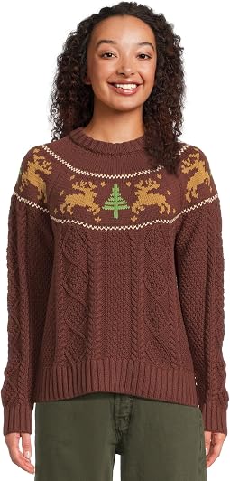 Свитер с круглым вырезом из хлопка Signature Cotton