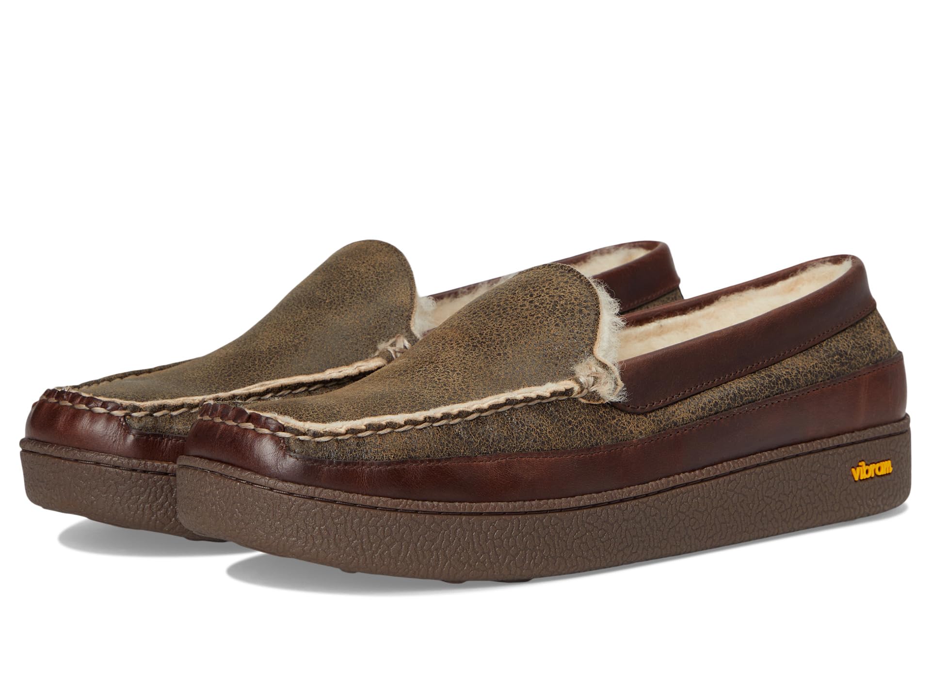 Lodge Moc Vibram Shearling Slippers