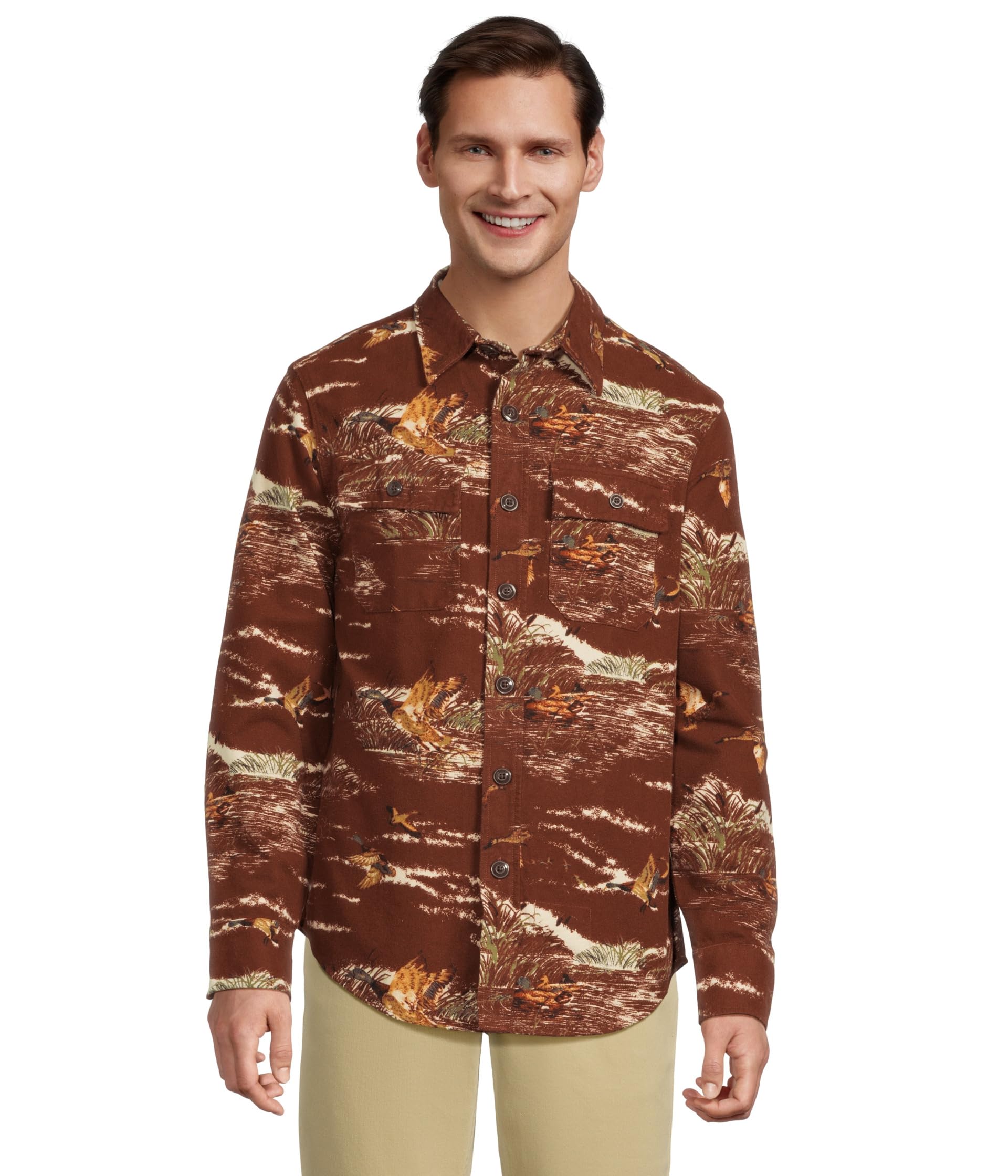 Signature 1933 Chamois Cloth Shirt Long-sleeve Pattern Regular