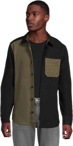 Signature 1933 Chamois Cloth Shirt Long- Sleeve Mixed Media Regular