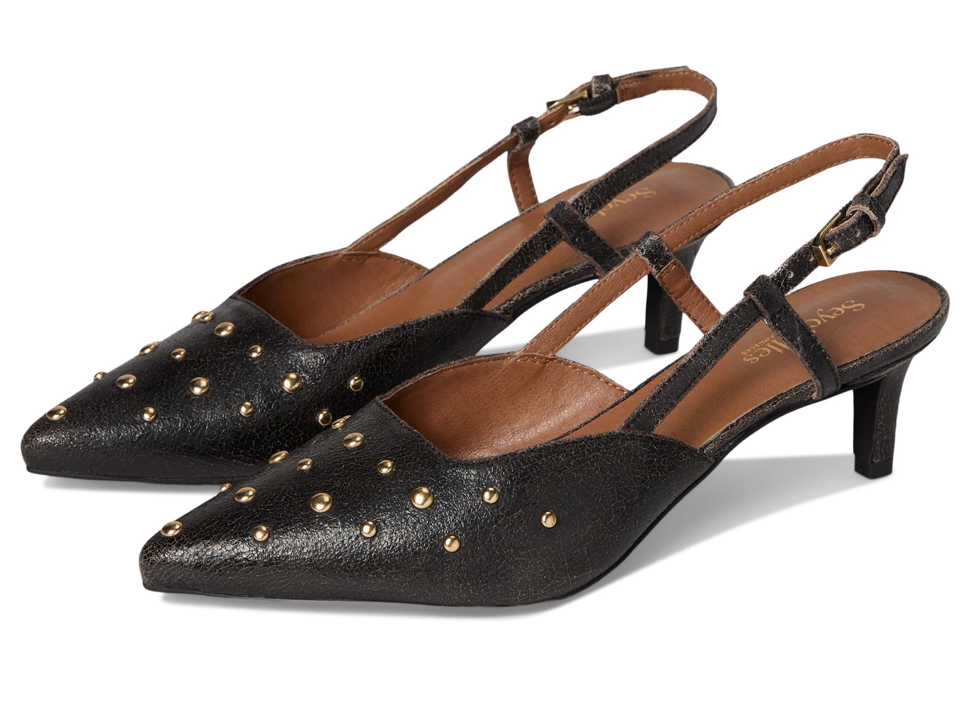 Crawford Crackle Leather Pump