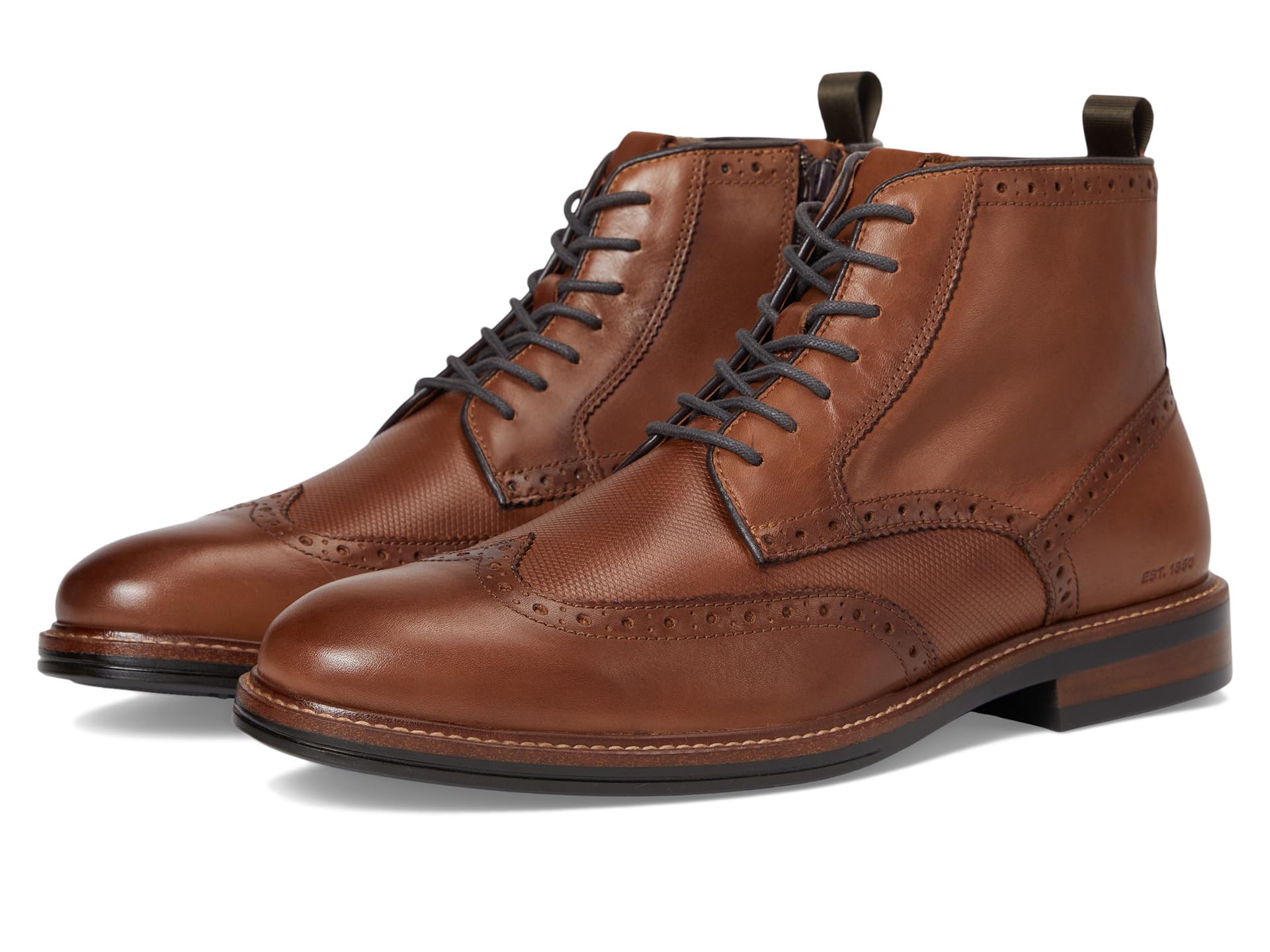 XC+ Durham Embossed Wing Tip Shearling Boots
